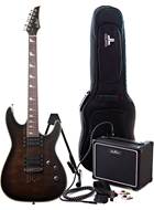 EastCoast GV320 Black Ice Burst Electric Guitar Pack