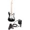 EastCoast GK20 Black Mini Electric Guitar Pack Front View
