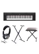 Yamaha NP-12 Black Portable Digital Keyboard Pack