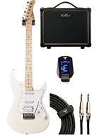 EastCoast Electric Pack EC-GS100H-AWT Arctic White MN HSS White Scratch Plate