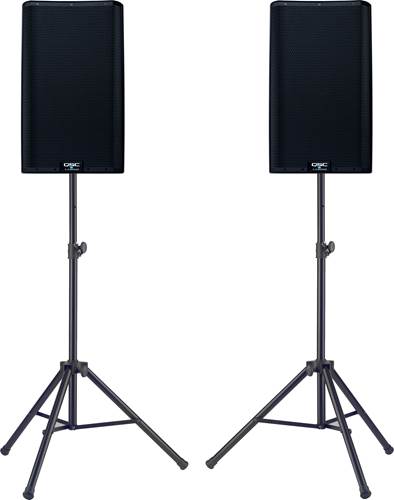 QSC K12.2 Pair with Stands