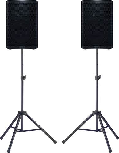 QSC CP8 Pair with Stands