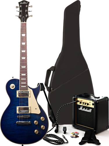 EastCoast GL130 Blue Burst and MG10 Electric Guitar Pack