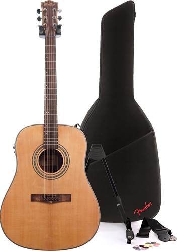 EastCoast D2SE Natural with Fender Bag Acoustic Guitar Pack
