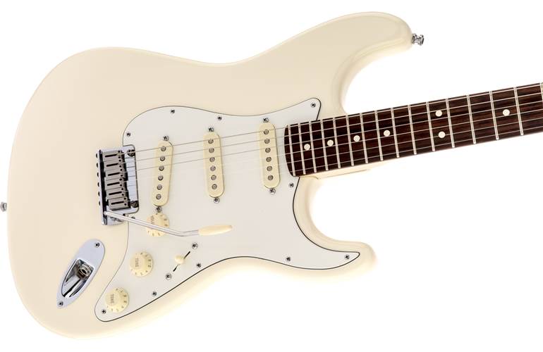 Fender Artist Series Jeff Beck Stratocaster Olympic White Rosewood Fingerboard