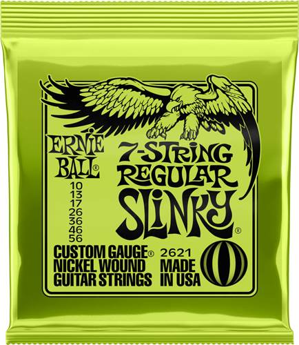 Ernie Ball 2621 7-String Regular Slinky 10-56