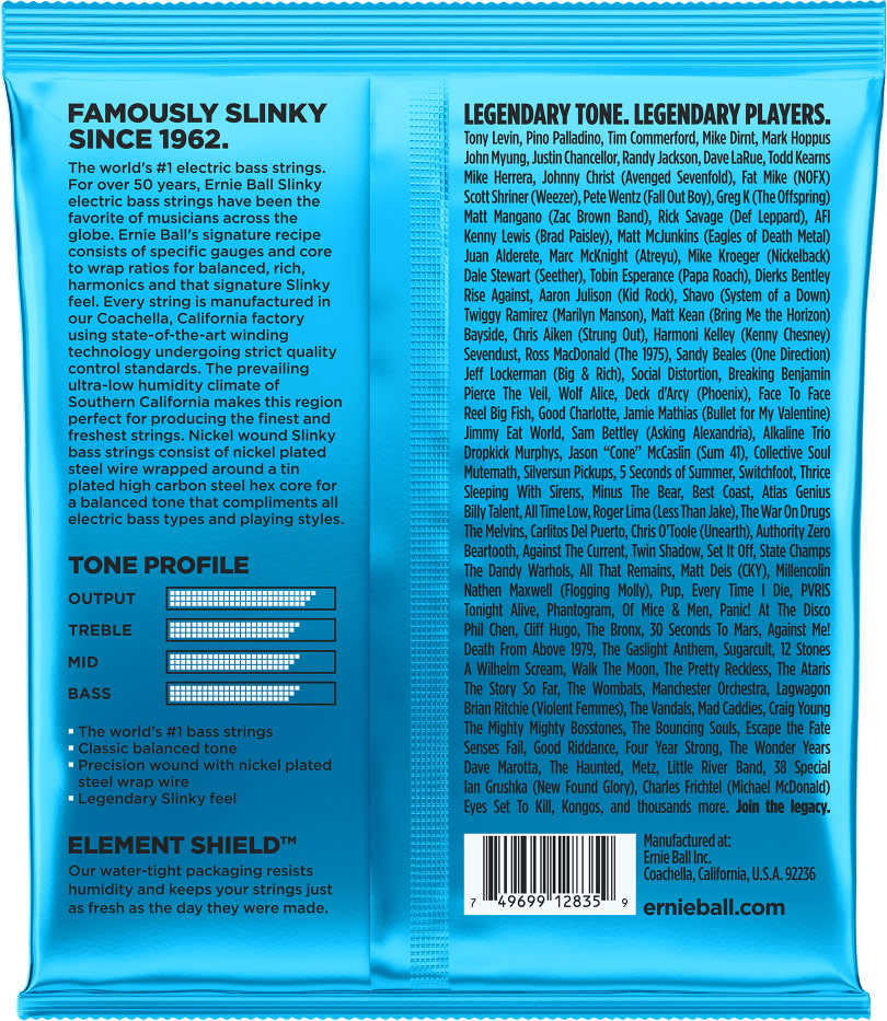 Ernie Ball 2835 Extra Slinky Bass 40-95