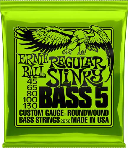 Ernie Ball 2836 5-String Regular Slinky Bass 45-130