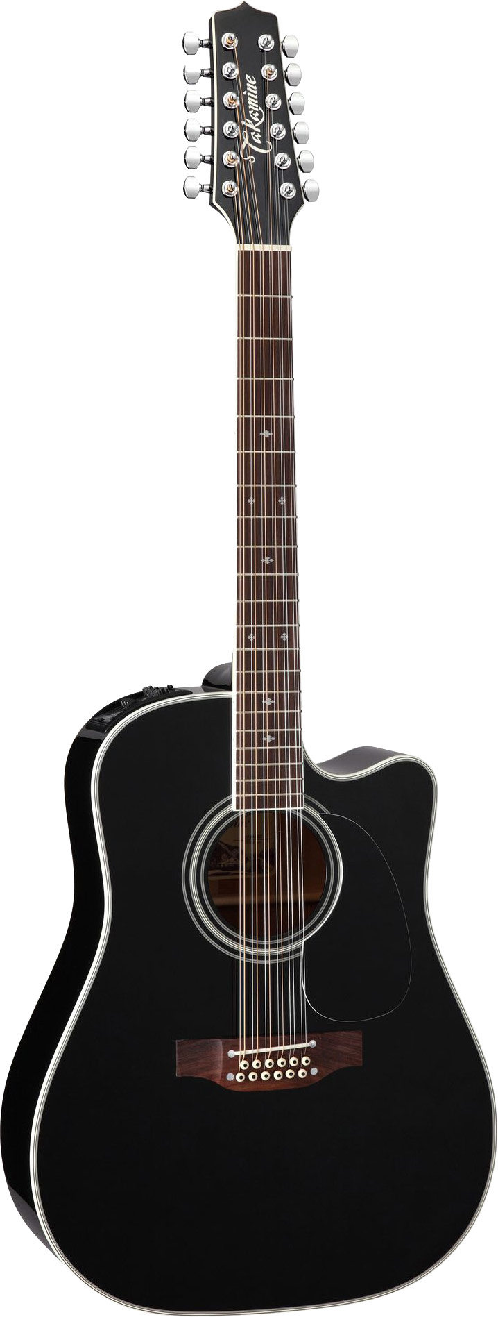 Takamine EF381SC 12 String Electro Acoustic Black Gloss guitarguitar