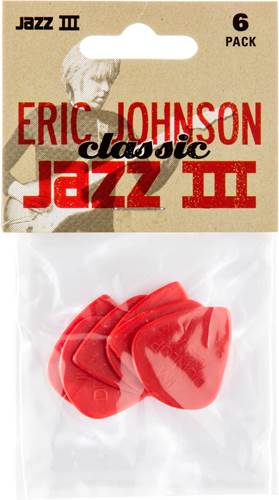 Dunlop 47PEJ3N Eric Johnson Jazz III 6/Play Pack Picks