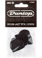 Dunlop 47PXLS Nylon Jazz III XL Stiffo 6/Play Pack Picks