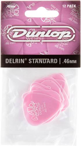Dunlop 41P.46 Delrin 500 Standard 12/Play Pack Picks