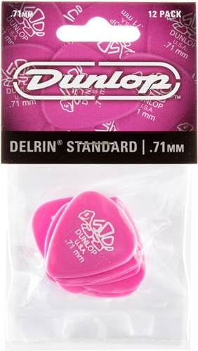 Dunlop 41P.71 Delrin 500 Standard 12/Play Pack Picks