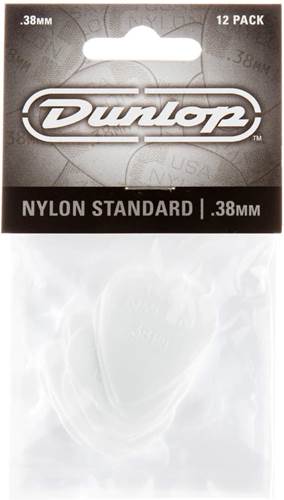 Dunlop 44P.38 Nylon Standard 12/Play Pack Picks