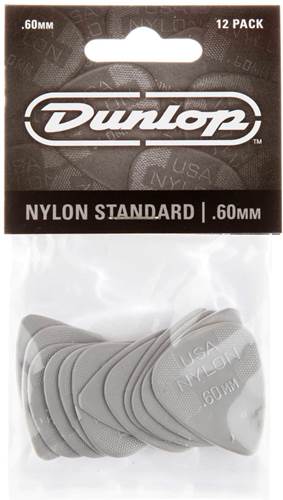 Dunlop 44P.60 Nylon Standard 12/Play Pack Picks