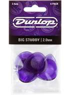 Dunlop 475P2.0 Big Stubby 6/Play Pack Picks