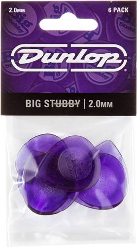 Dunlop 475P2.0 Big Stubby 6/Play Pack Picks