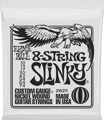Ernie Ball 2625 8 String Slinky 10-74