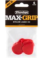 Dunlop 471P3N Nylon Max Grip Jazz III Nylon 6/Play Pack