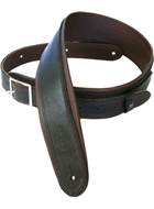 DSL GEB25-15-2 Garment Leather 2.5 Inch Black/Brown Piping & Buckle