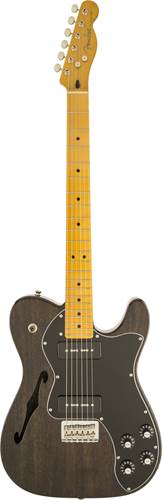 Fender Modern Player Tele Thinline Deluxe Trans Black