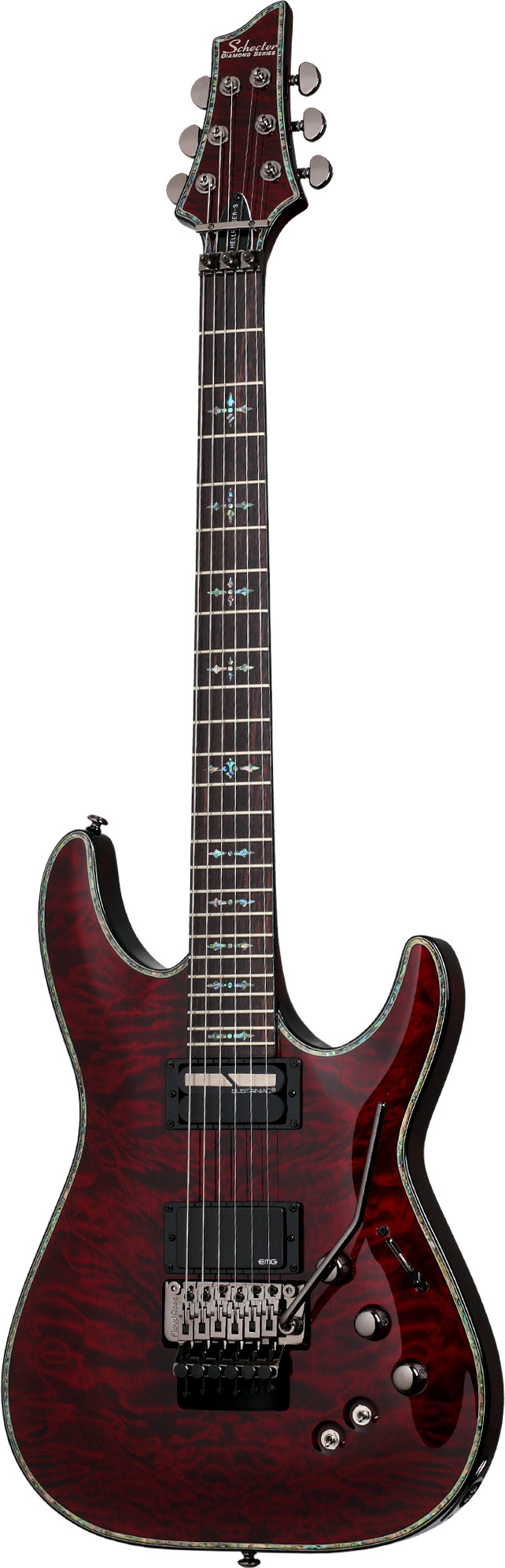 Schecter Hellraiser C-1 FR Sustainiac Black Cherry | Guitarguitar