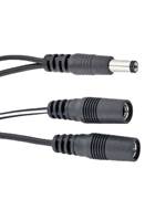 Voodoo Lab Output Splitter Adapter 4in Cable (2 x 2.1mm Plug and 2.1mm Straight Barrel Plug Jack)