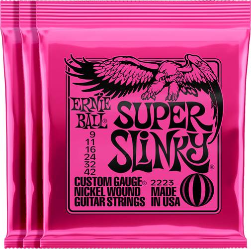Ernie Ball 3223 Super Slinky 9-42 3 Pack