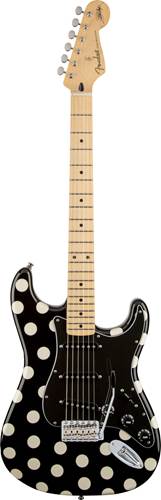 Fender Buddy Guy Polka Dot Stratocaster Black/White Dots Maple Fingerboard