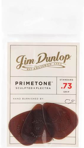 Dunlop 510P.73 Primetone Standard Sculpted 3/Play Pack Picks