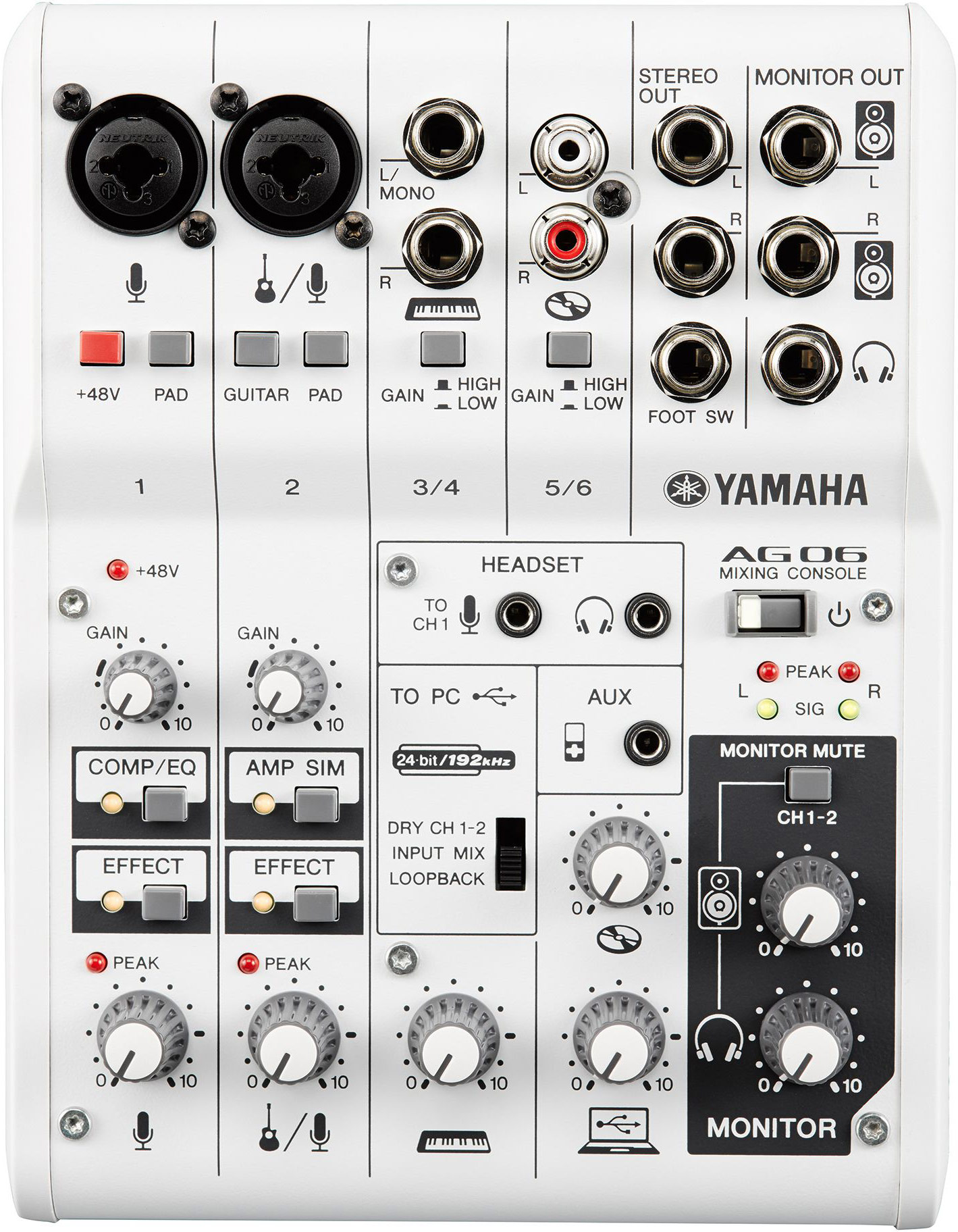 Yamaha Ag06 Usb Mixer Guitarguitar
