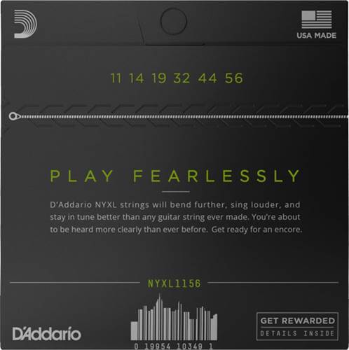 D'Addario NYXL1156 Medium Top/Extra Heavy Bottom 11-56 D'Addario NYXL1156 Medium Top/Extra Heavy Bottom 11-56