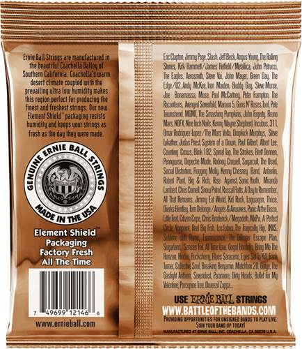 Ernie Ball 2146 Earthwood Acoustic Medium Light 12-54 Ernie Ball 2146 Earthwood Acoustic Medium Light 12-54