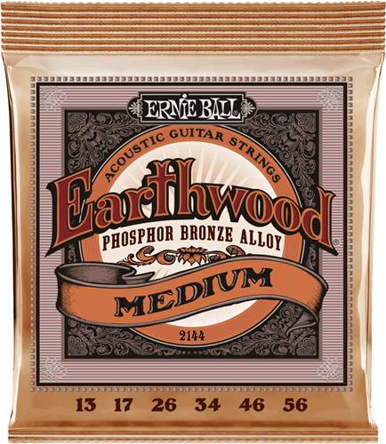 Ernie Ball 2144 Earthwood Acoustic Medium 13-56