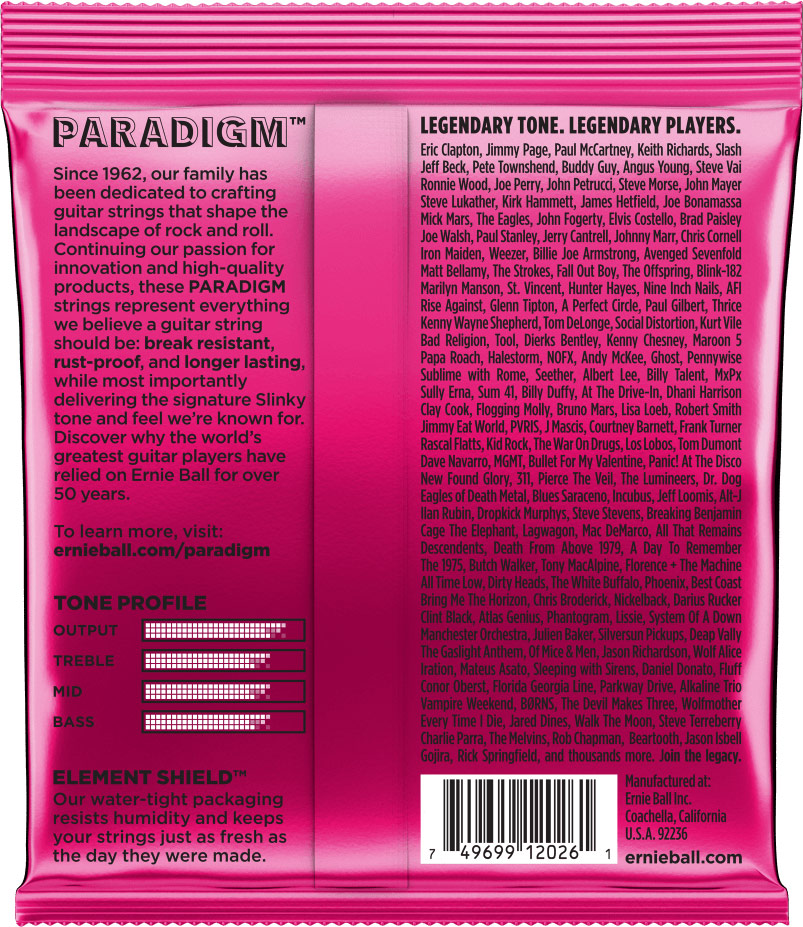 Ernie Ball P02023 Paradigm Super Slinky 9-42