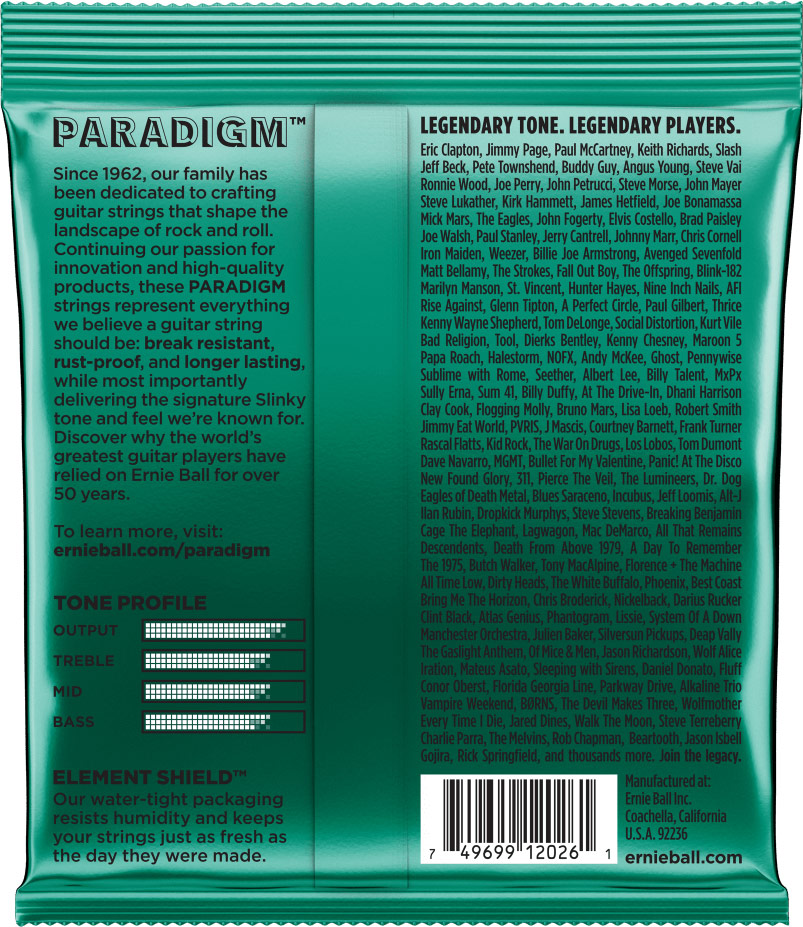 Ernie Ball P02026 Paradigm Not Even Slinky 12-56