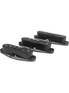 Bare Knuckle Trilogy Suite Single Coil Set Black Covers Flat RWRP