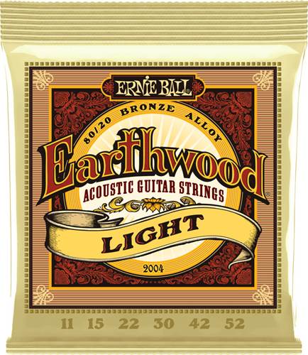 Ernie Ball 2004 Earthwood 80/20 Bronze Light Guitar Strings 