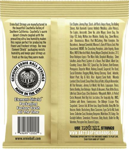 Ernie Ball 2002 Earthwood 80/20 Bronze Medium Guitar Strings Ernie Ball 2002 Earthwood 80/20 Bronze Medium Guitar Strings
