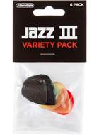 Dunlop Variety Pack Jazz III - Player Pack 6 Plectrum