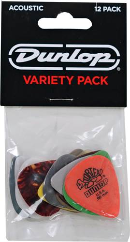 Dunlop PVP112 Variety Pack Acoustic 12 Plectrums