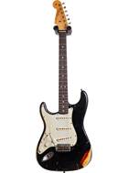 Fender Custom Shop 1963 Strat Heavy Relic Black over 3 Tone Sunburst Master Built by John Cruz LH #JC3729