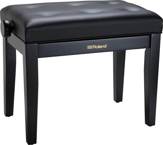 Roland RPB-300BK Adjustable Cushioned Piano Bench Satin Black 