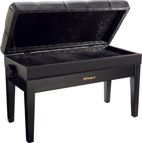 Roland RPB-D500PE Piano Bench Duet Size Polished Ebony Roland RPB-D500PE Piano Bench Duet Size Polished Ebony