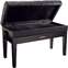 Roland RPB-D500PE Piano Bench Duet Size Polished Ebony Front View