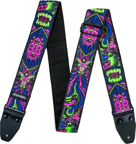 Dunlop ILD05 I Love Dust Strap Fangs Green Dunlop ILD05 I Love Dust Strap Fangs Green
