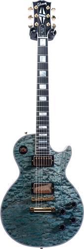 Gibson Custom Shop Les Paul Custom Quilt Ocean Blue Gold Hardware (Ex-Demo) #CS703483