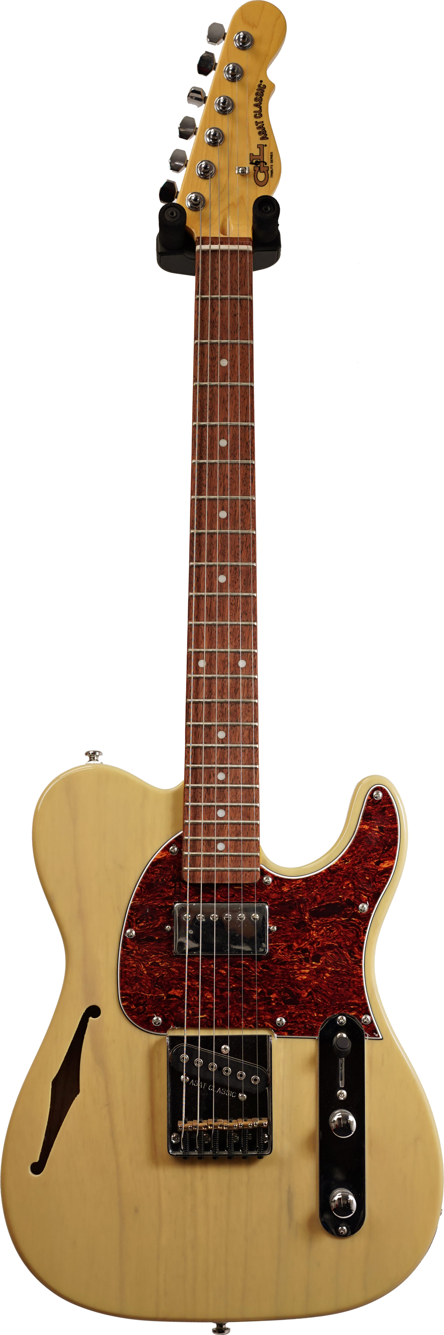 G&L Tribute ASAT Classic Bluesboy Semi-Hollow Blonde Tortoise Pickguard BC (Ex-Demo) #181205095