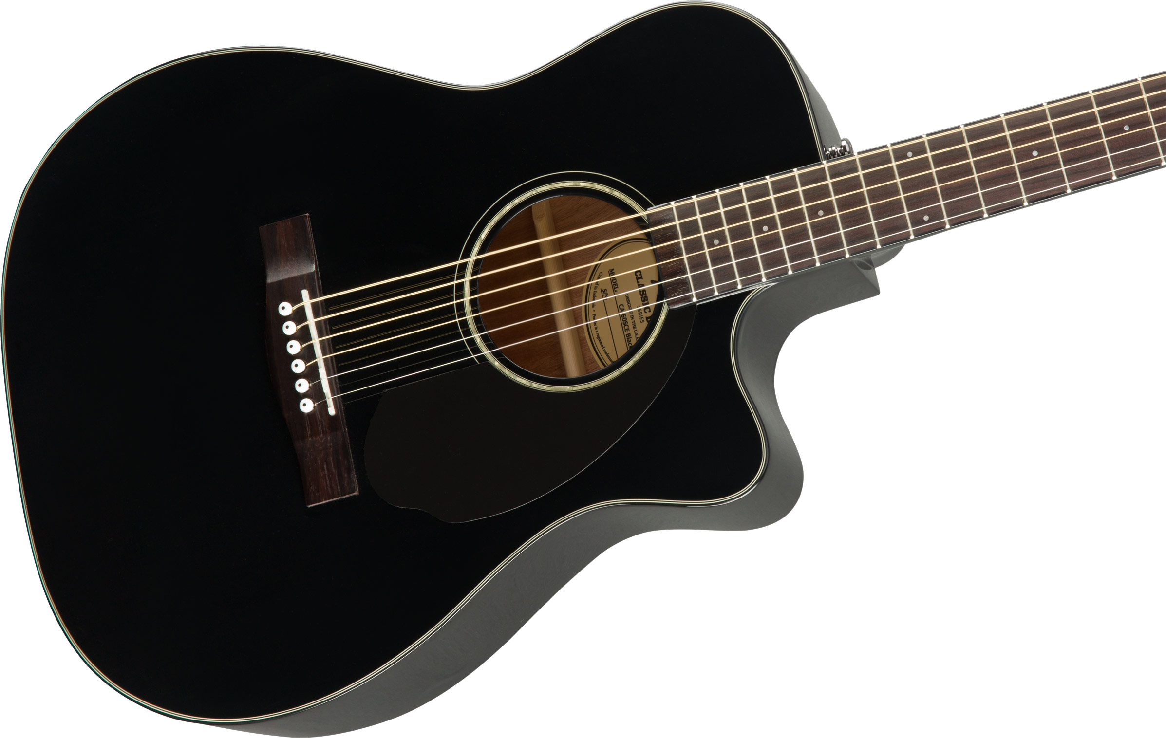 Fender CC-60SCE Black Indian Laurel Fingerboard
