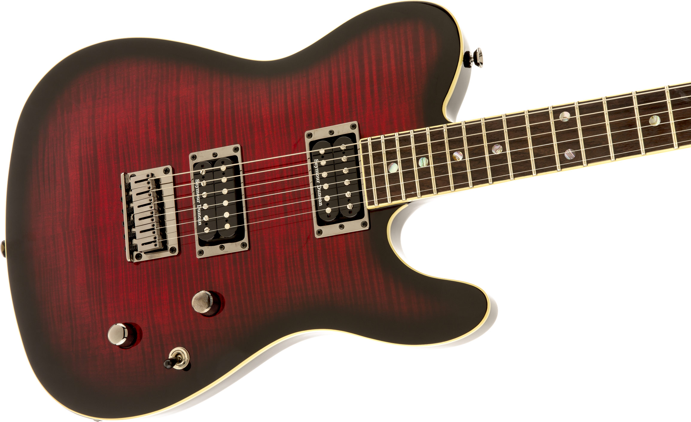 Fender Custom Telecaster FMT HH Black Cherry Burst Indian Laurel Fingerboard